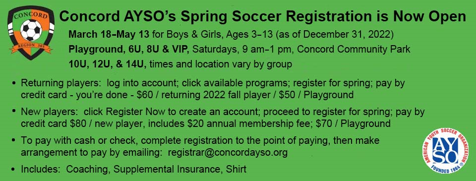 Spring Registration NOW Open