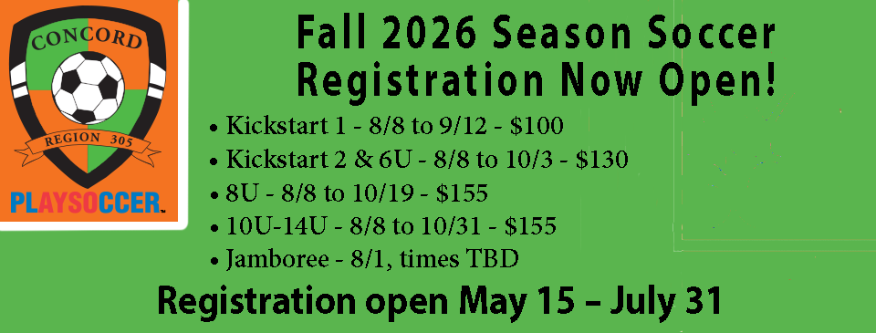 Fall MY2026 Registration Open